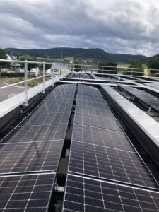 Industrial Solar Panels on Roof